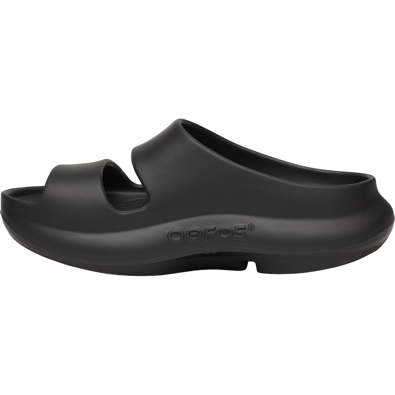 Oofos OOyea Women's Recovery Slide Sandals Black