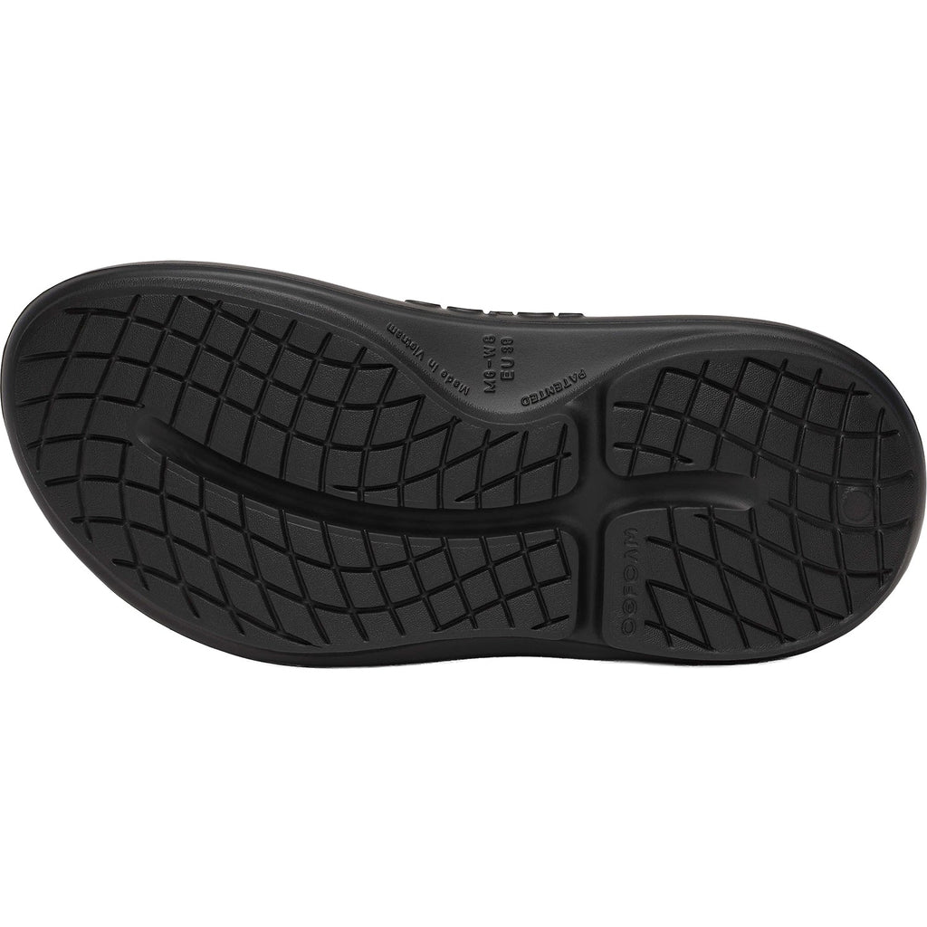Oofos OOyea Women's Recovery Slide Sandals Black