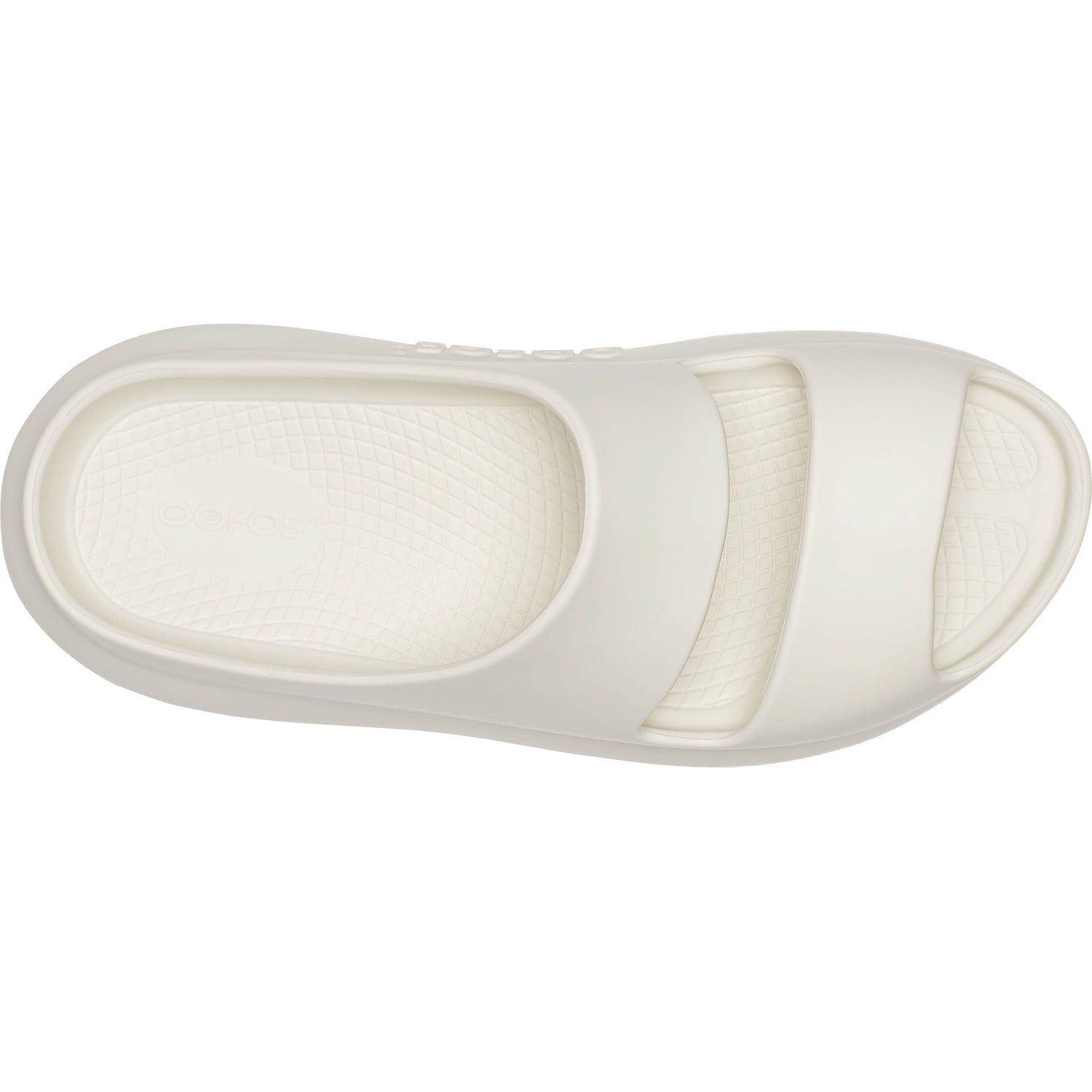 Oofos OOyea Unisex Recovery Slide Sandals Chalk