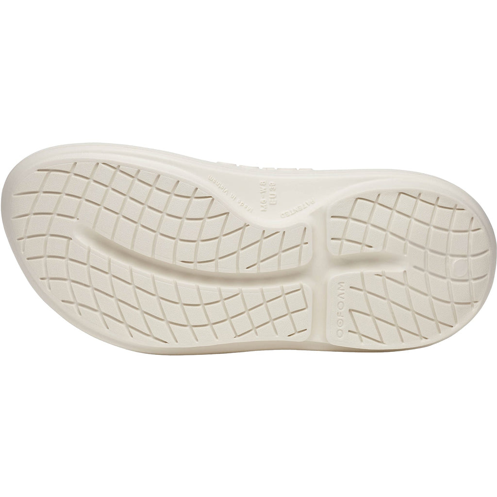 Oofos OOyea Unisex Recovery Slide Sandals Chalk