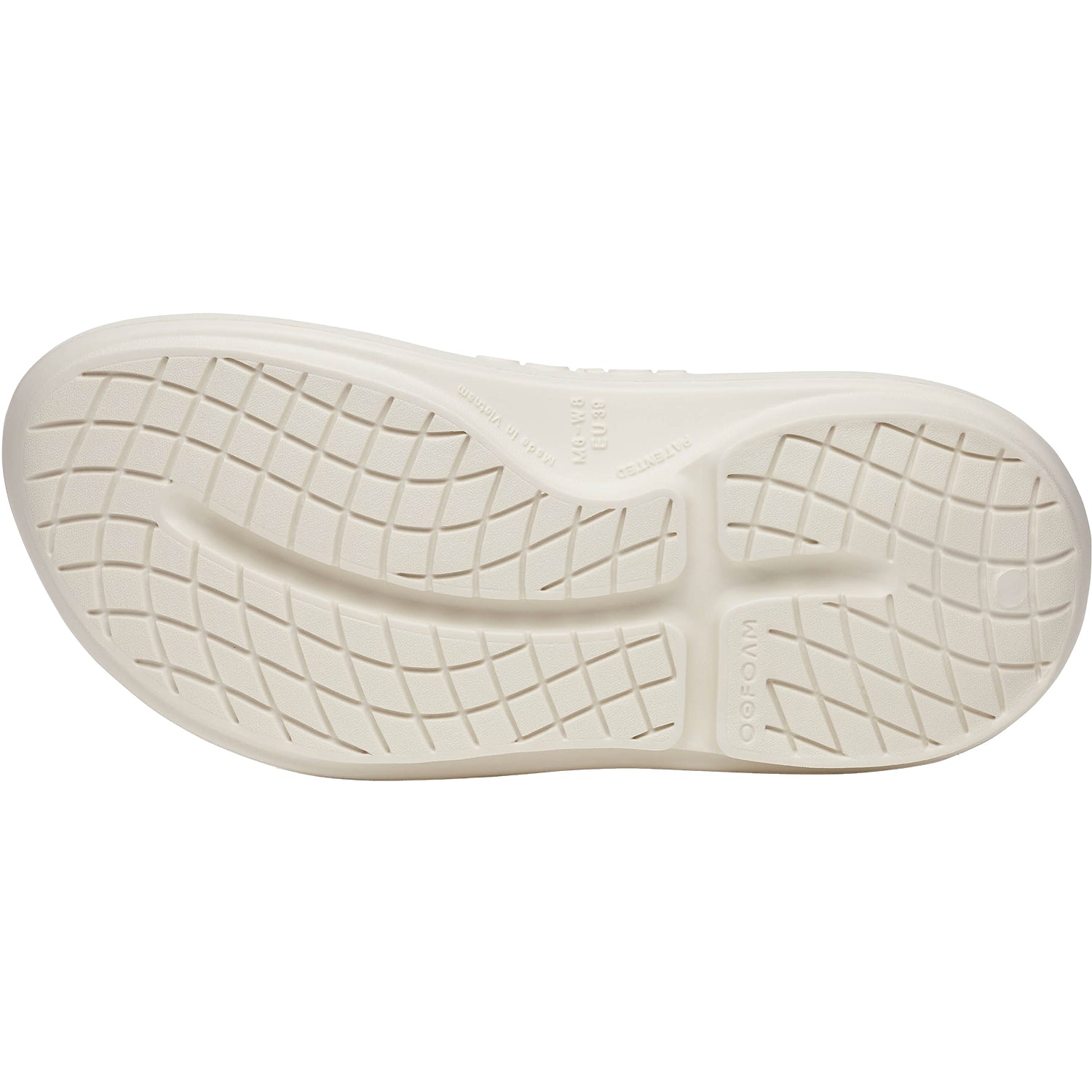 Oofos OOyea Unisex Recovery Slide Sandals Chalk