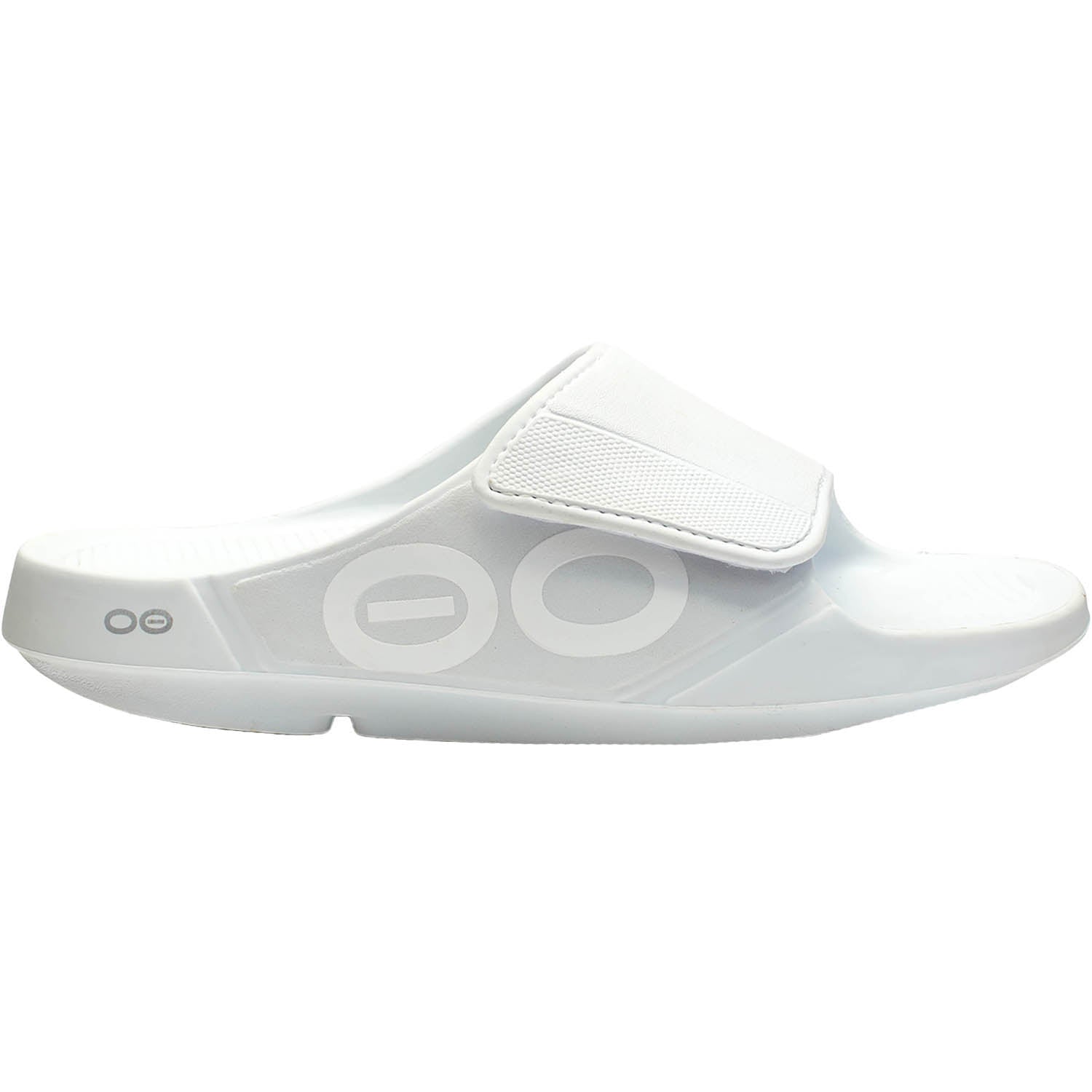 OOFOS OOahh Sport Flex Unisex Recovery Slide Sandals White
