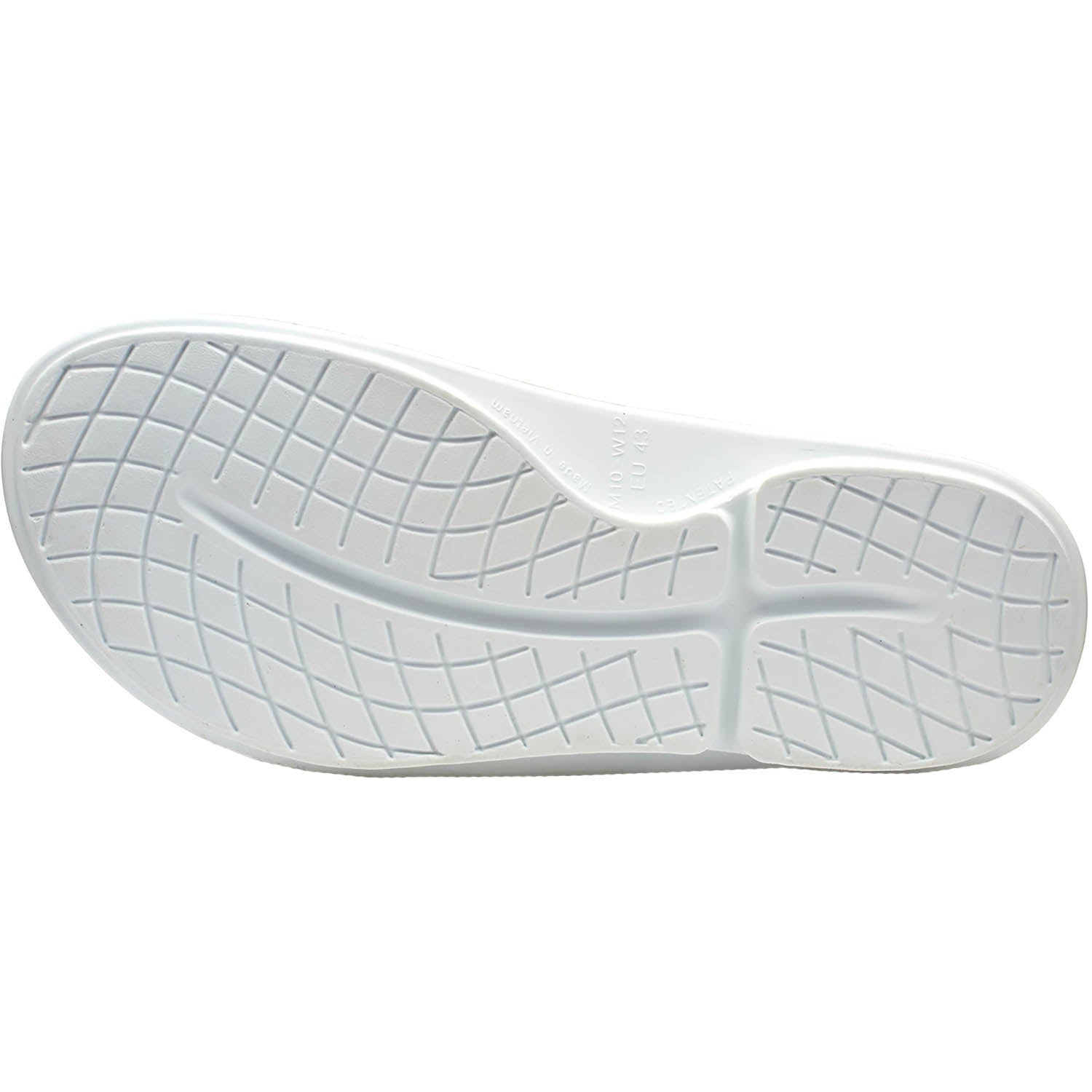 OOFOS OOahh Sport Flex Unisex Recovery Slide Sandals White