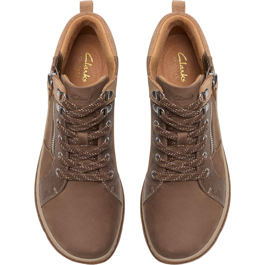 Clarks Orlene Top Waterproof Women's Boots Dark Sand Nubuck