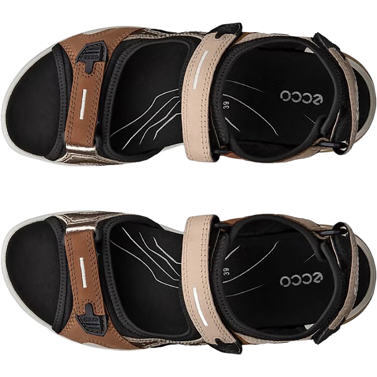 Ecco Offroad Yucatan Women's Outdoor Sandals Multicolor Brown