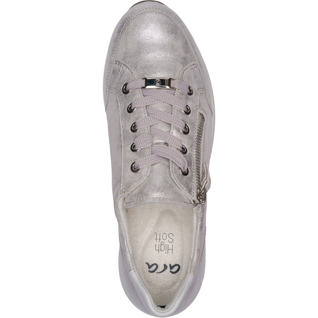 Ara Oleanna Women's Sporty Lace Up Shoes Dusty Nuvolakid/White Calf
