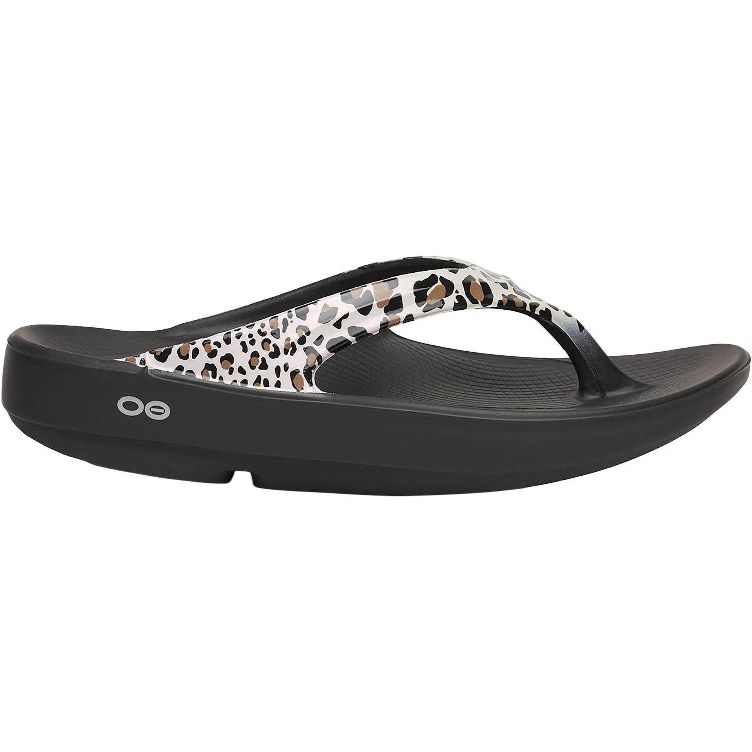 OOFOS OOLala Limited Women's Recovery Slide Sandals Leopard
