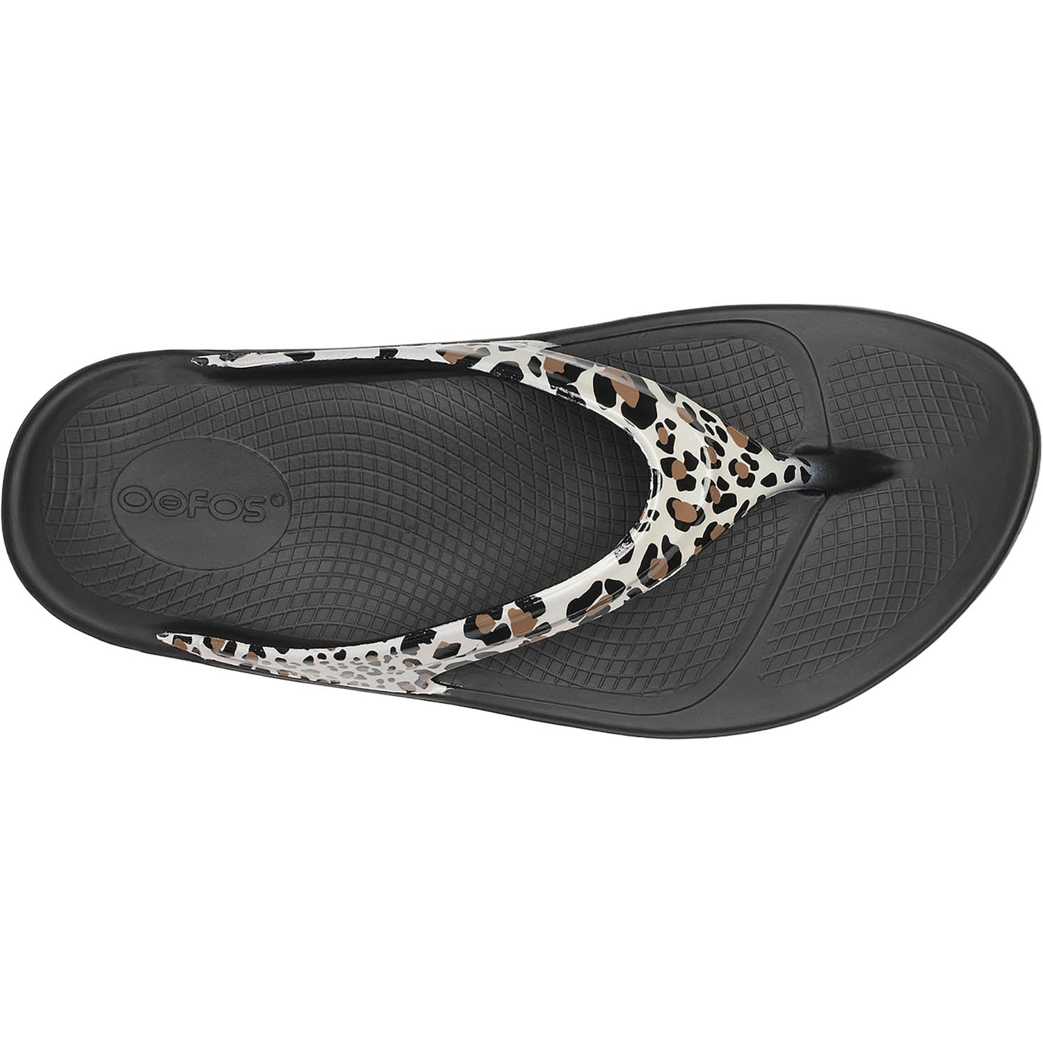 OOFOS OOLala Limited Women's Recovery Slide Sandals Leopard