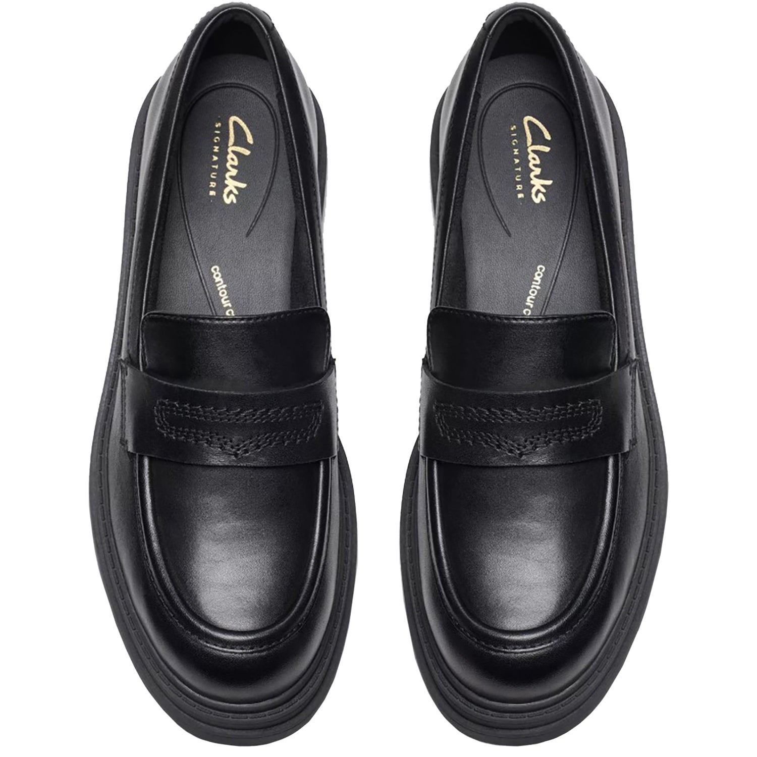 Clarks Orinoco3 Edge Women's Dressy Loafers Black Leather