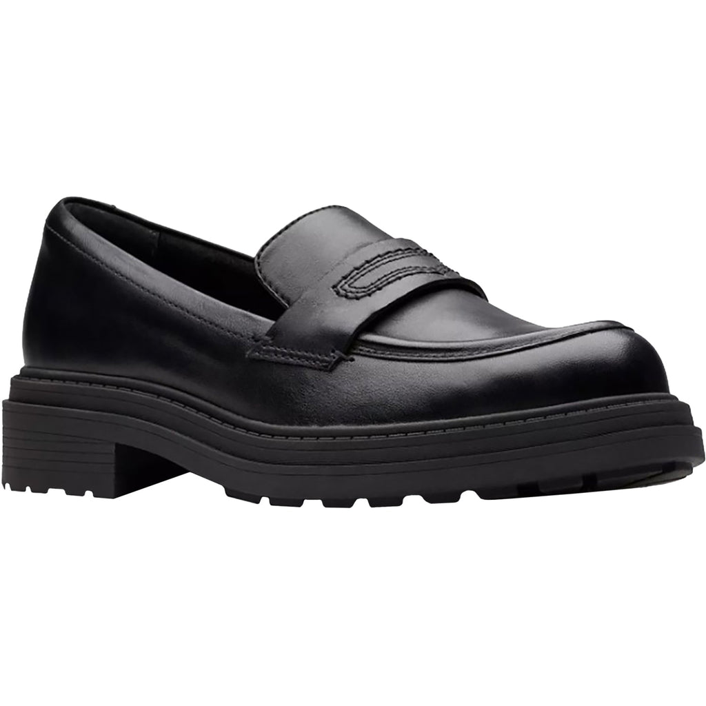 Clarks Orinoco3 Edge Women's Dressy Loafers Black Leather