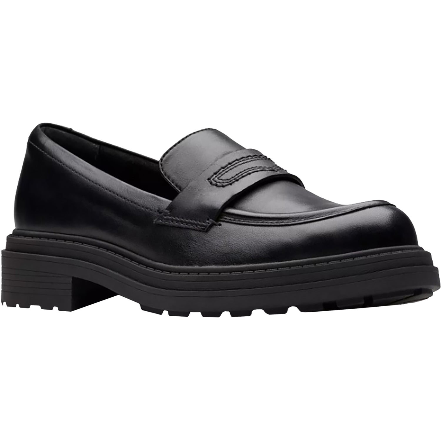 Clarks Orinoco3 Edge Women's Dressy Loafers Black Leather
