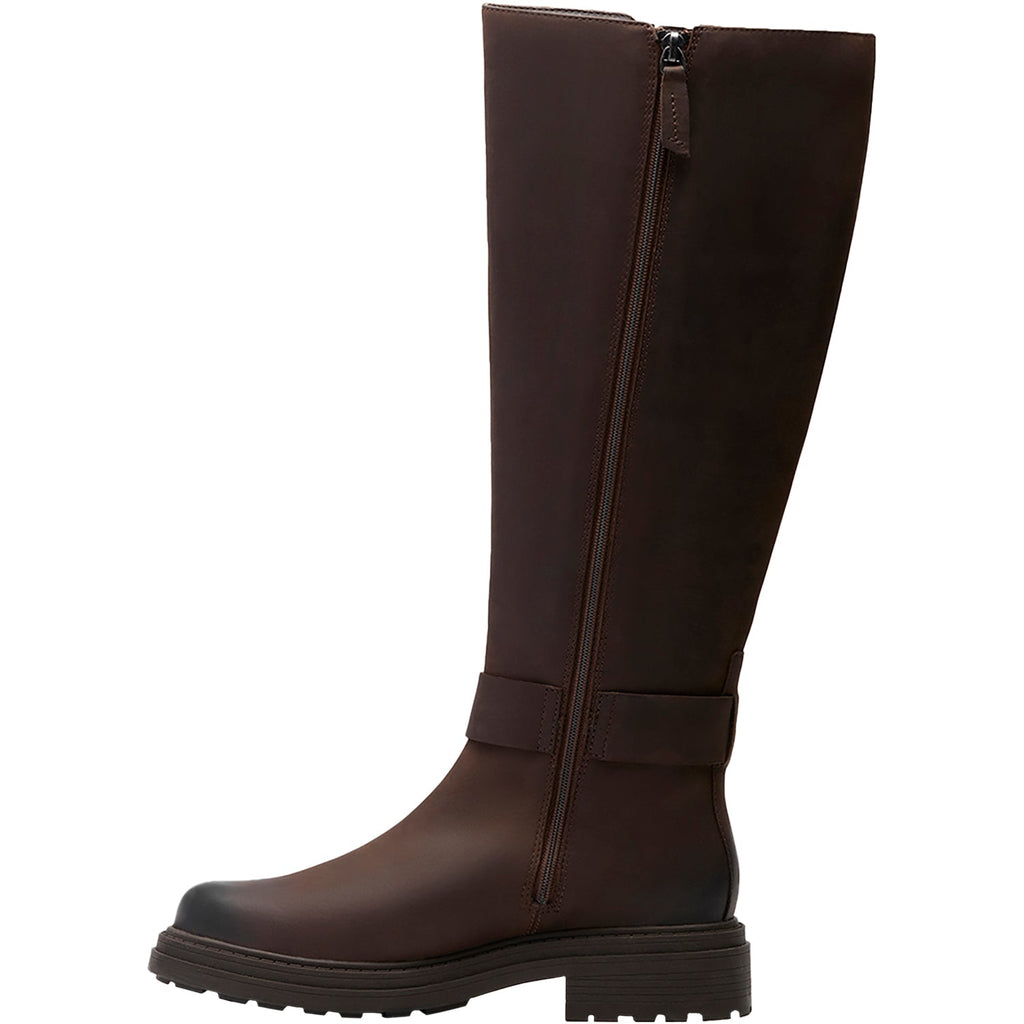 Clarks Orinoco3 Tall Women's Boots Tall Dark Brown Leather