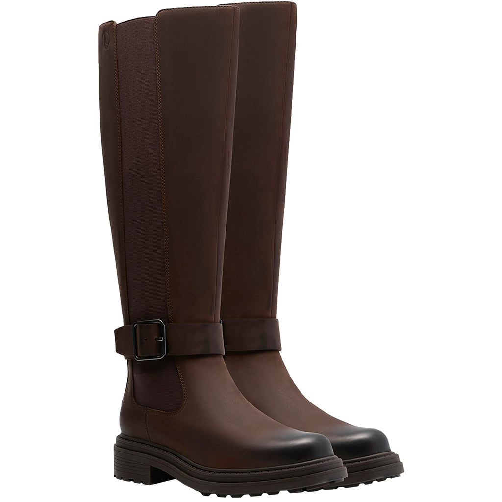 Clarks Orinoco3 Tall Women's Boots Tall Dark Brown Leather