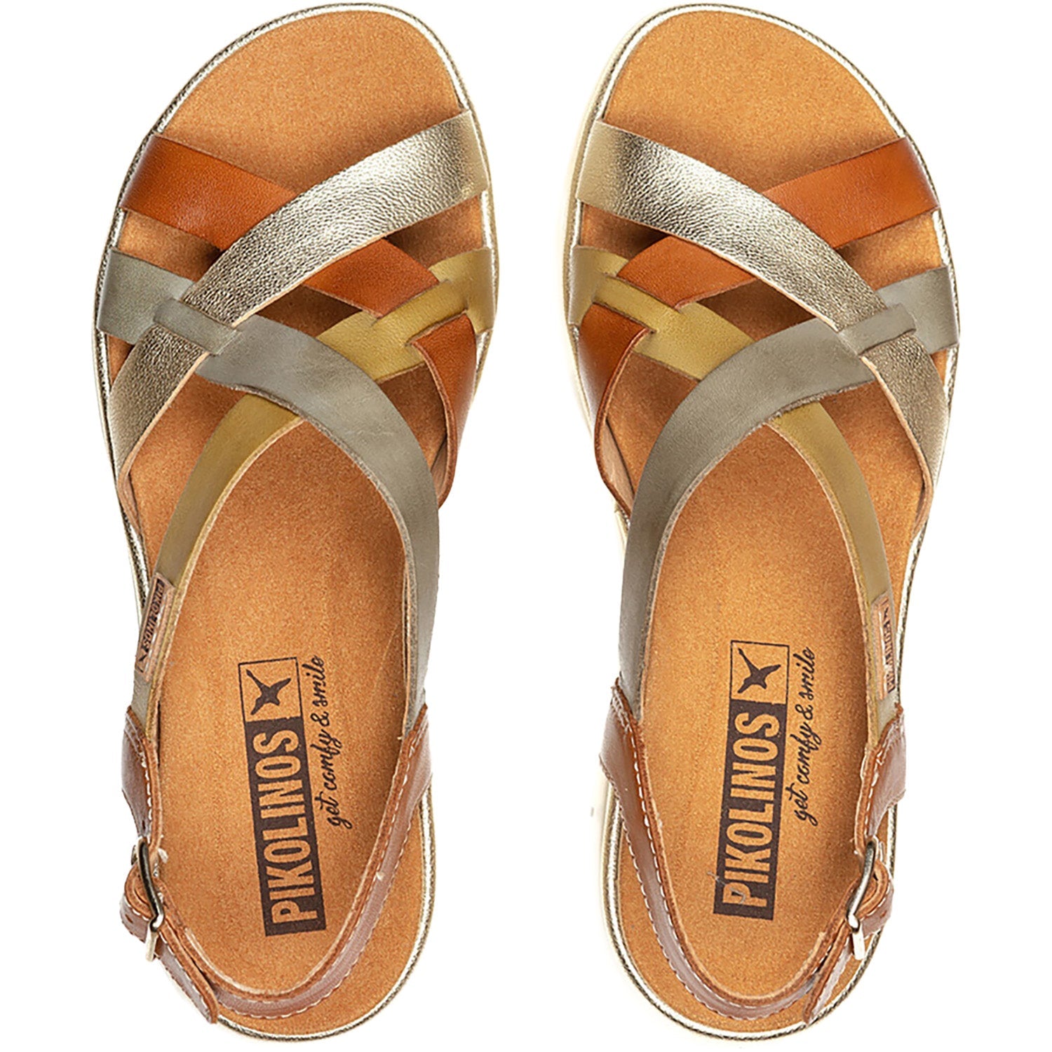 Pikolinos Palma W4N-0650C1 Women's Wedge Sandals Brandy