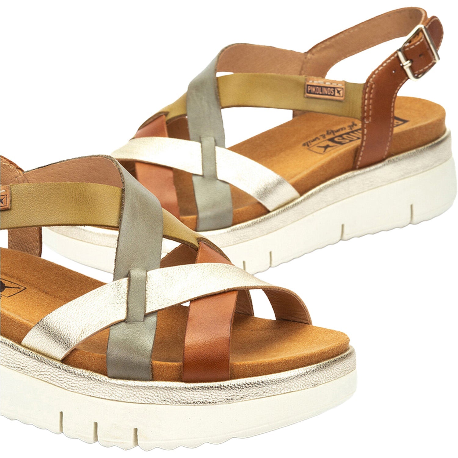 Pikolinos Palma W4N-0650C1 Women's Wedge Sandals Brandy