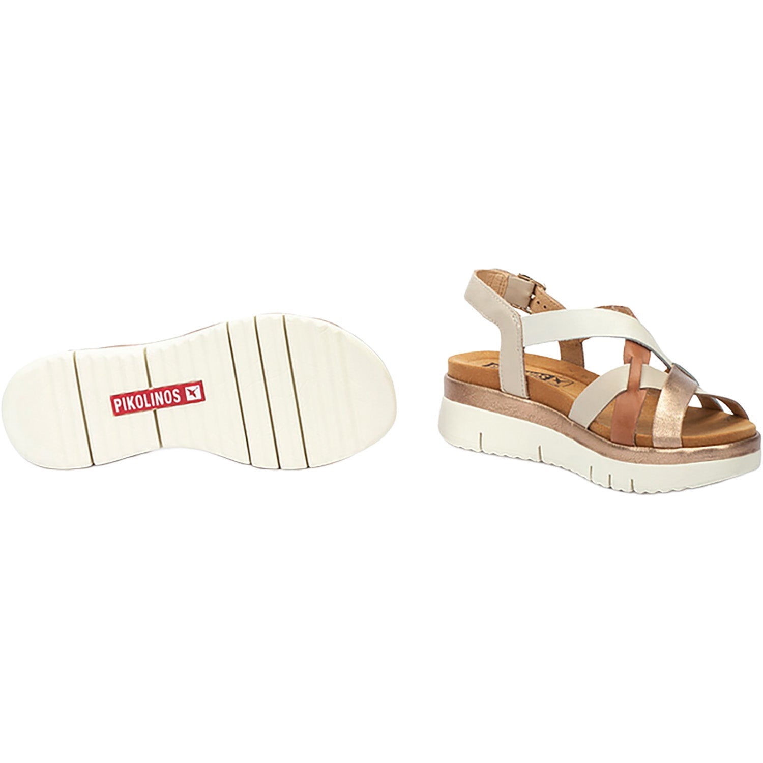 Pikolinos Palma W4N-0650C1 Women's Wedge Sandals Marfil
