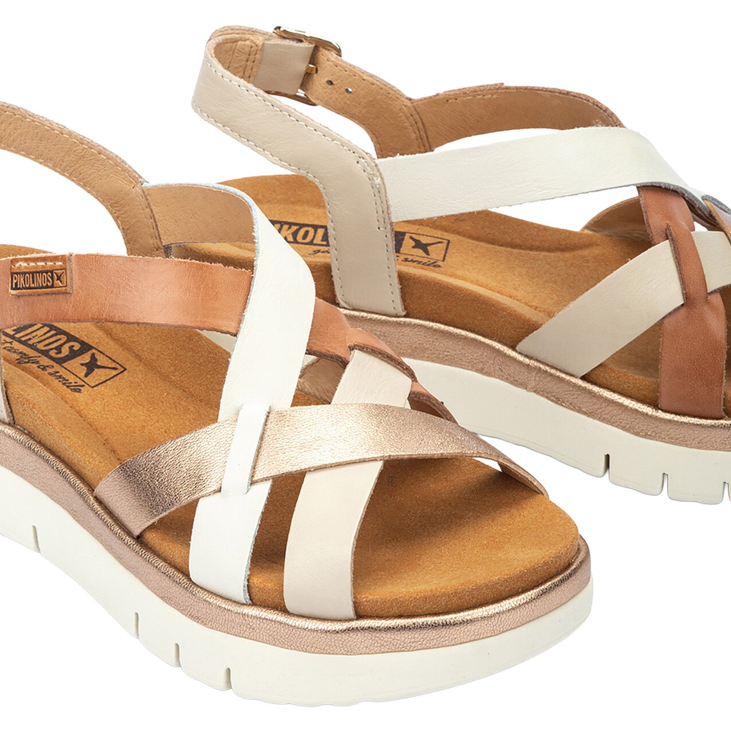 Pikolinos Palma W4N-0650C1 Women's Wedge Sandals Marfil