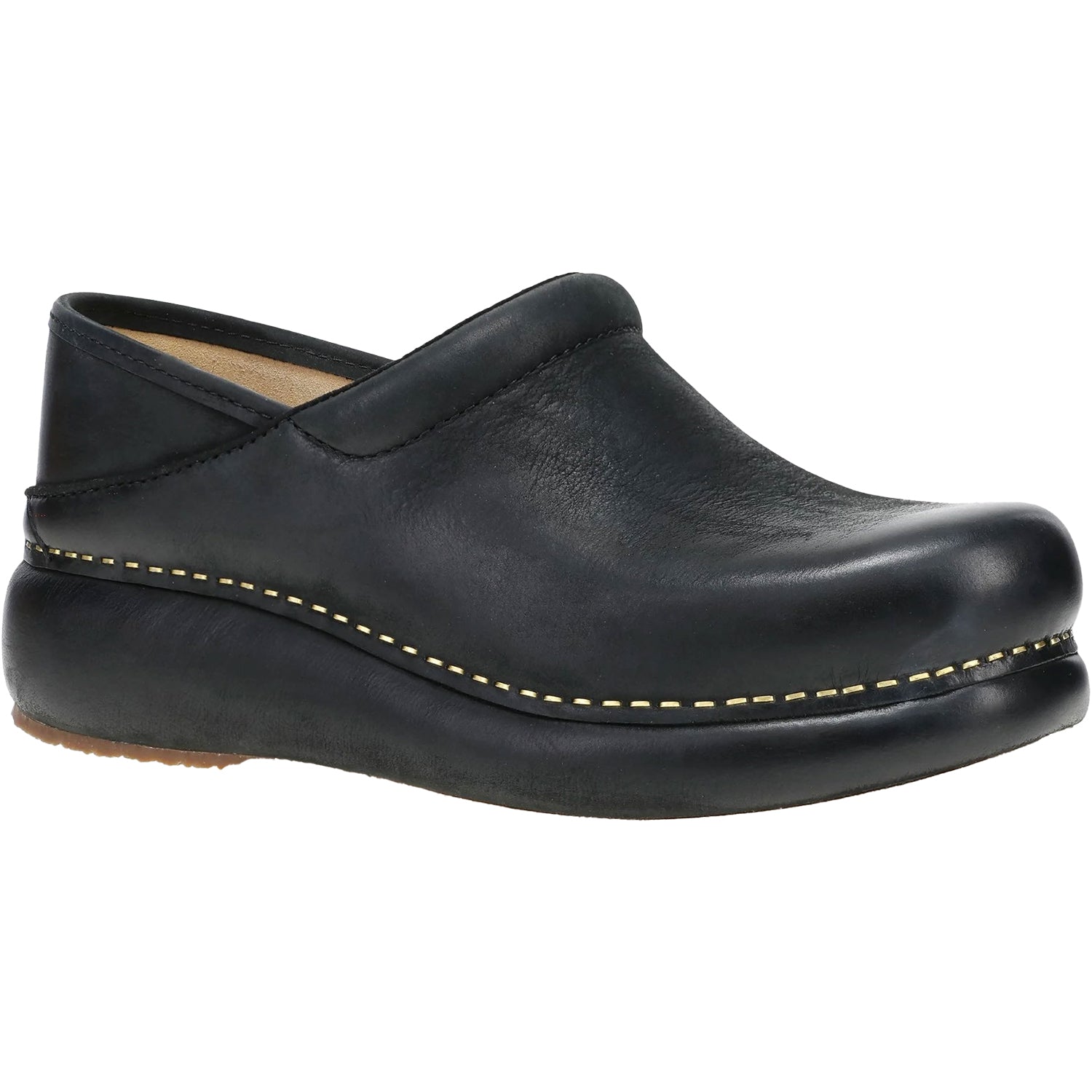 Dansko Platform Pro Clog Women's Clogs Black Burnished Nubuck