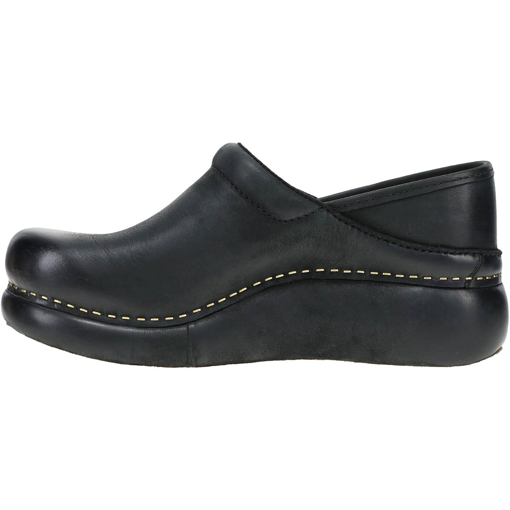 Dansko Platform Pro Clog Women's Clogs Black Burnished Nubuck