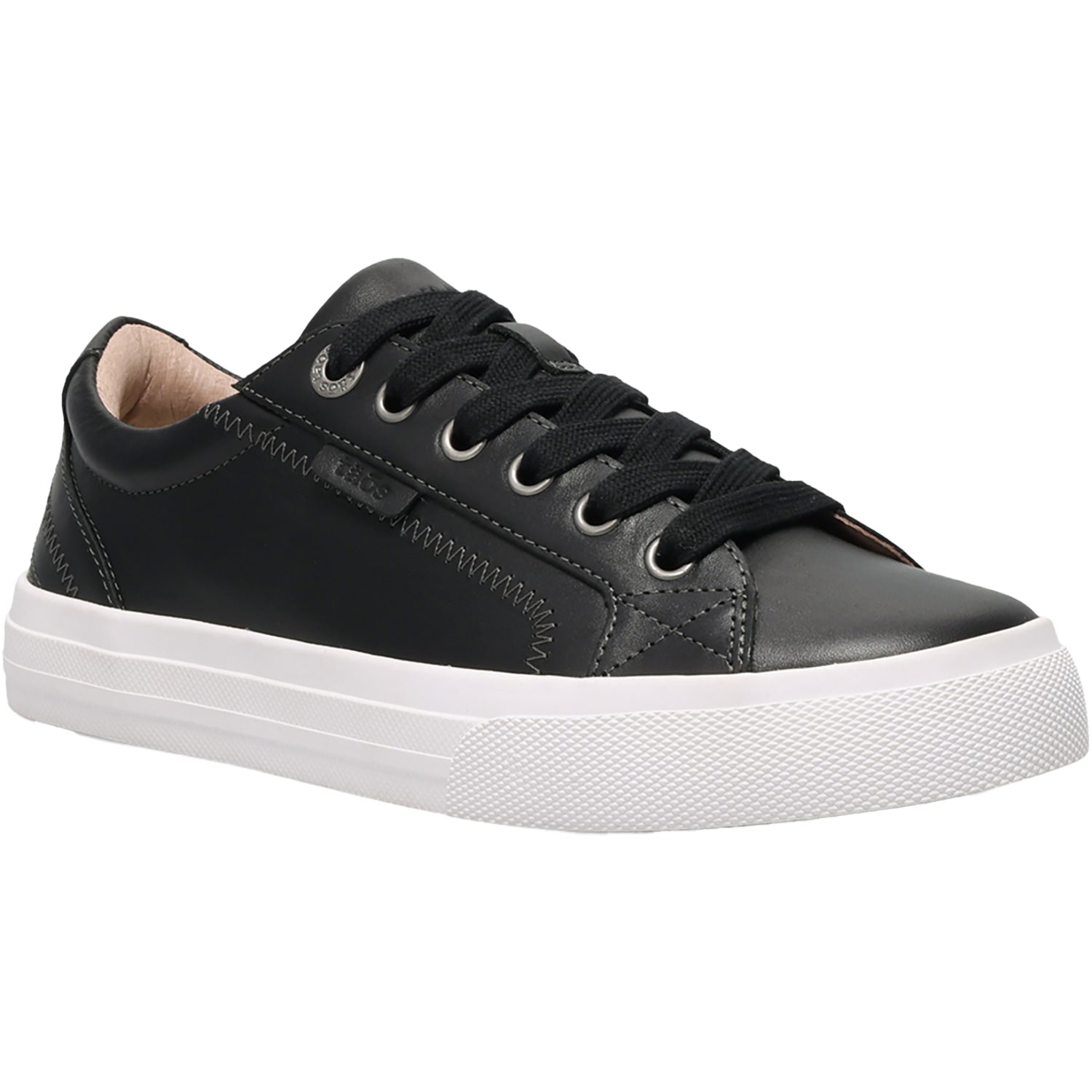 Taos Plim Soul Lux Women's Lace Up Shoes Black/White Leather