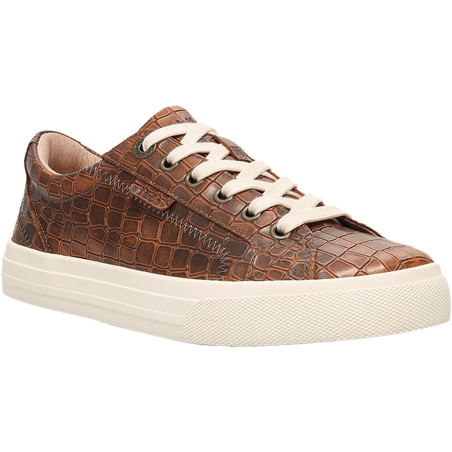 Taos Plim Soul Lux Women's Sporty Lace Up Shoes Brown Croco