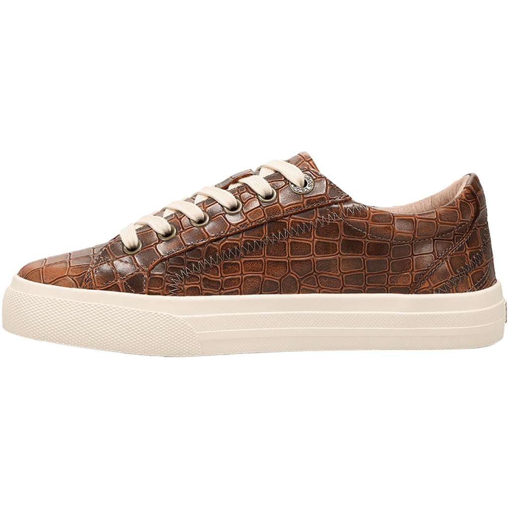 Taos Plim Soul Lux Women's Sporty Lace Up Shoes Brown Croco