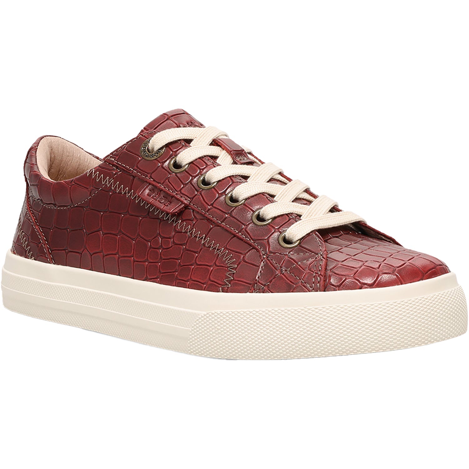 Taos Plim Soul Lux Women's Sporty Lace Up Shoes Red Croco