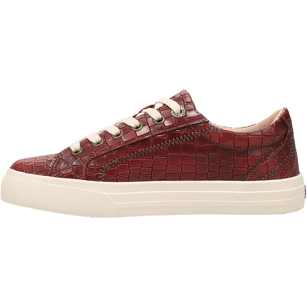 Taos Plim Soul Lux Women's Sporty Lace Up Shoes Red Croco