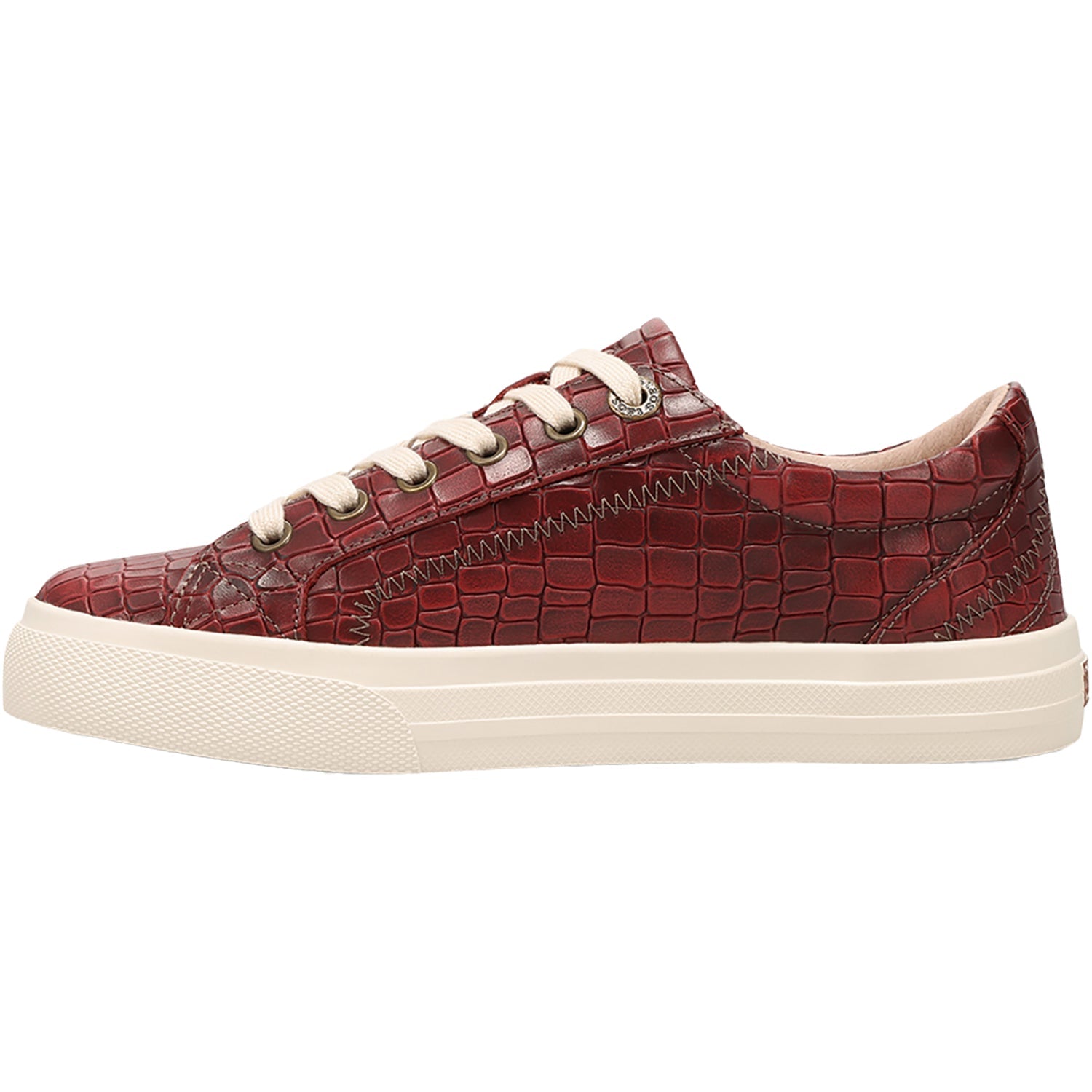 Taos Plim Soul Lux Women's Sporty Lace Up Shoes Red Croco