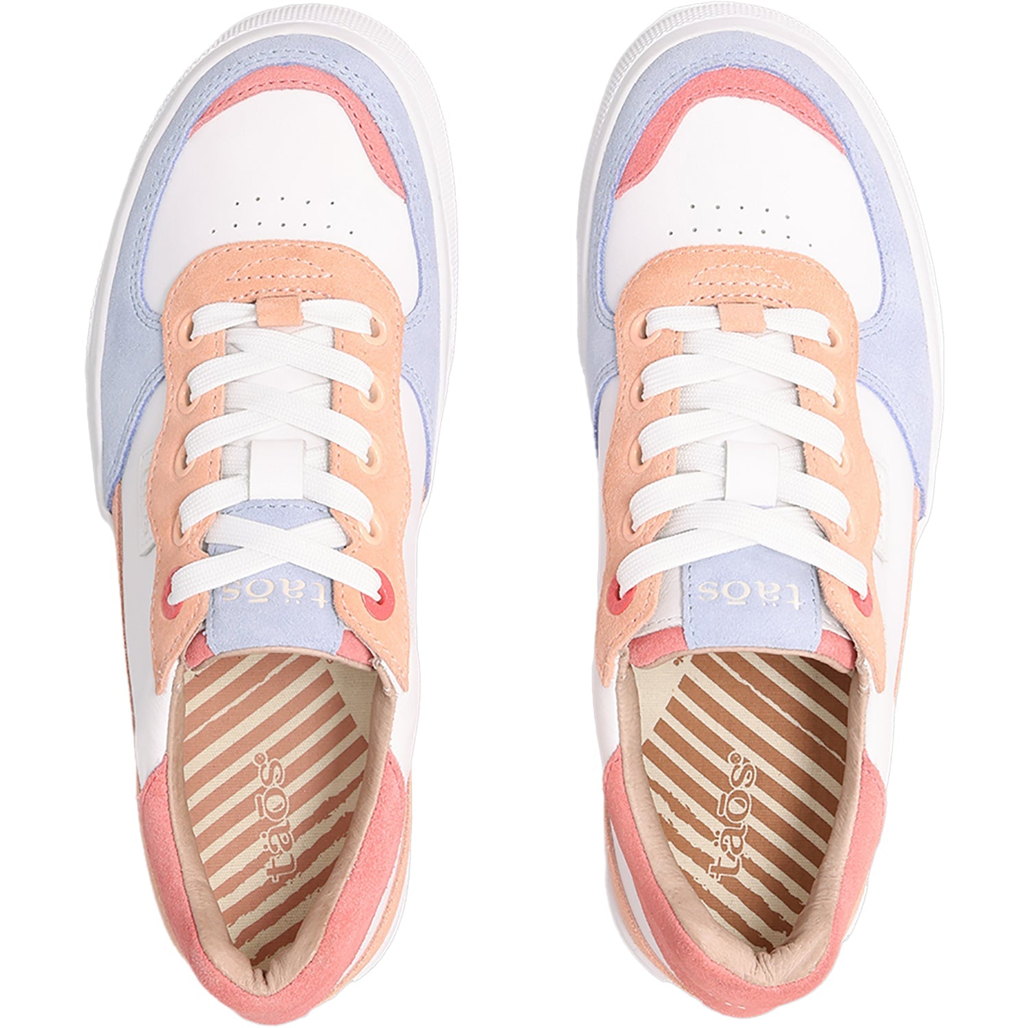 Taos Pop Soul Women's Sporty Lace Up Shoes Peach/Coral Multi