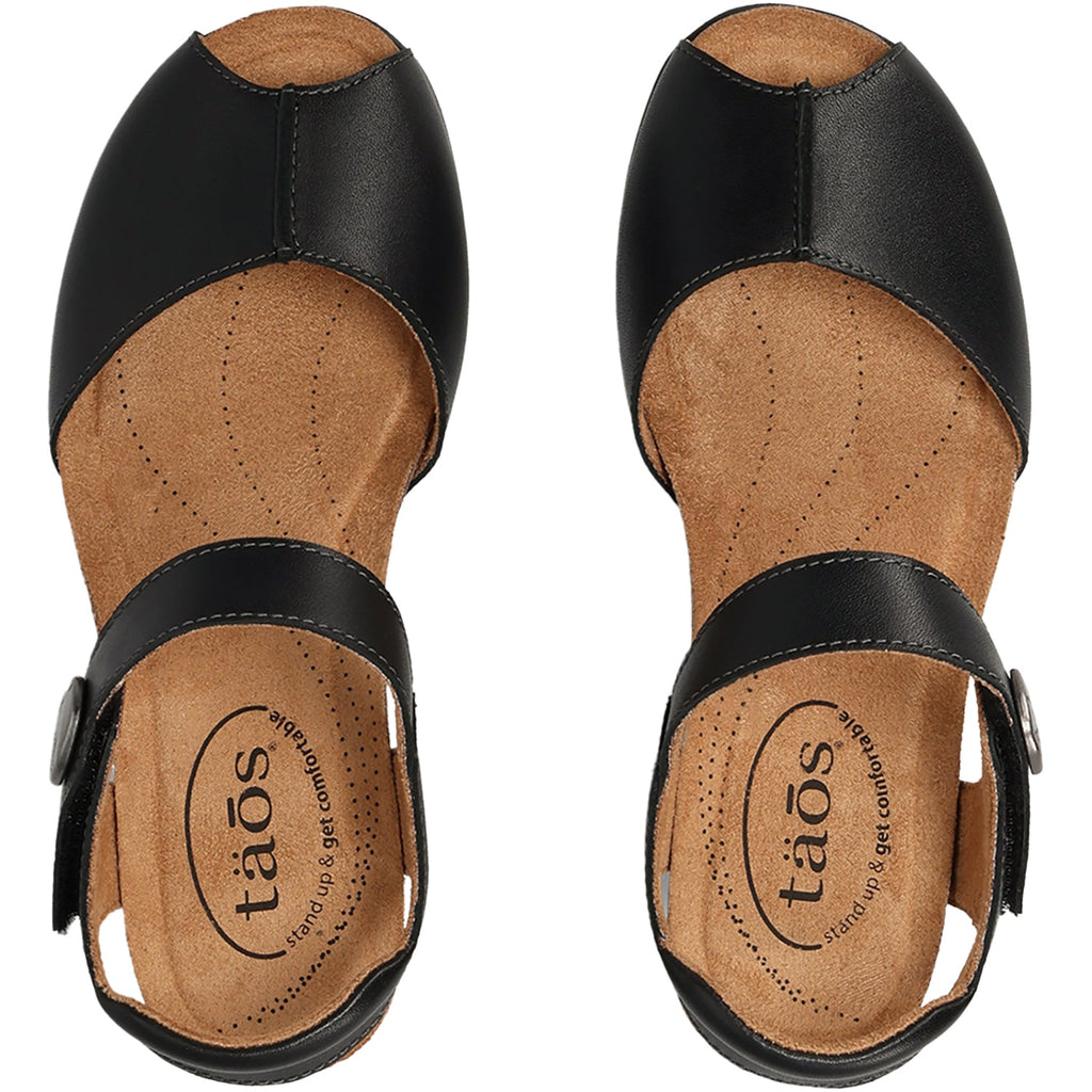 Taos Promise Women's Wedge Sandals Black