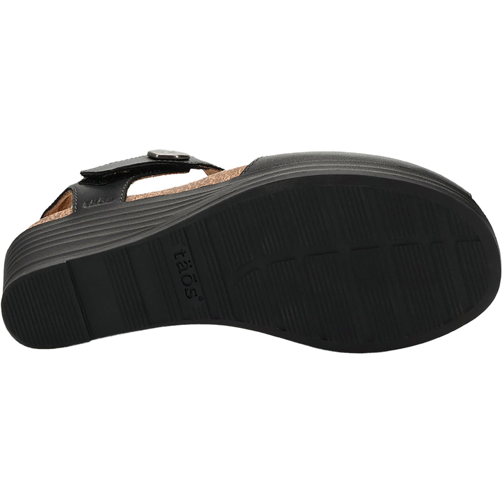 Taos Promise Women's Wedge Sandals Black