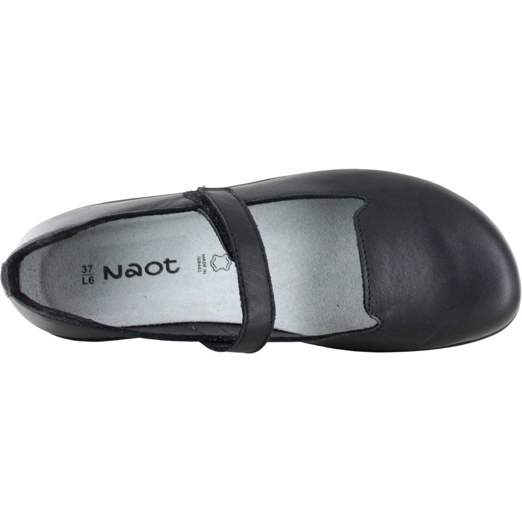Naot Purini Women's Mary Janes Traditional Black Jet Leather