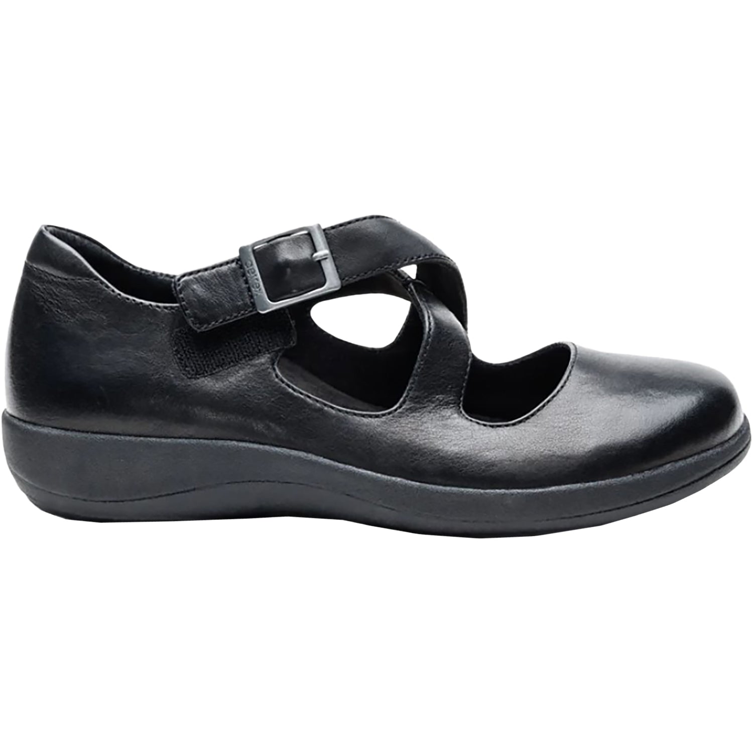 Aetrex Paisley Women's Mary Janes Black Leather