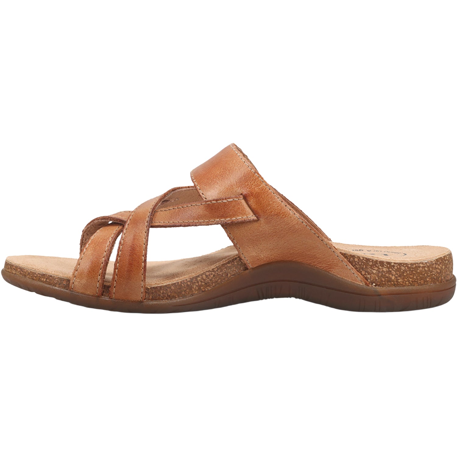 Taos Perfect Women's Flip Flopss Sandals Tan Leather