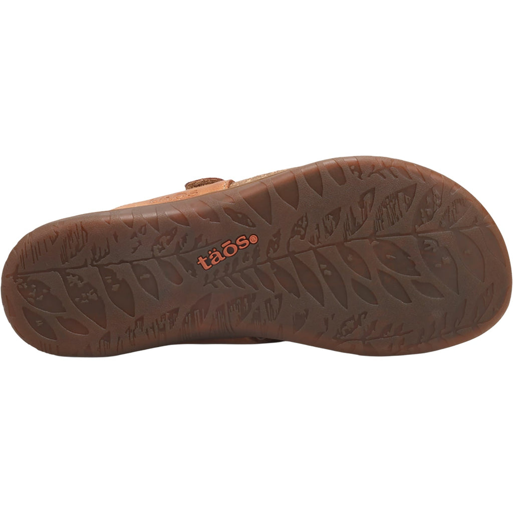 Taos Perfect Women's Flip Flopss Sandals Tan Leather