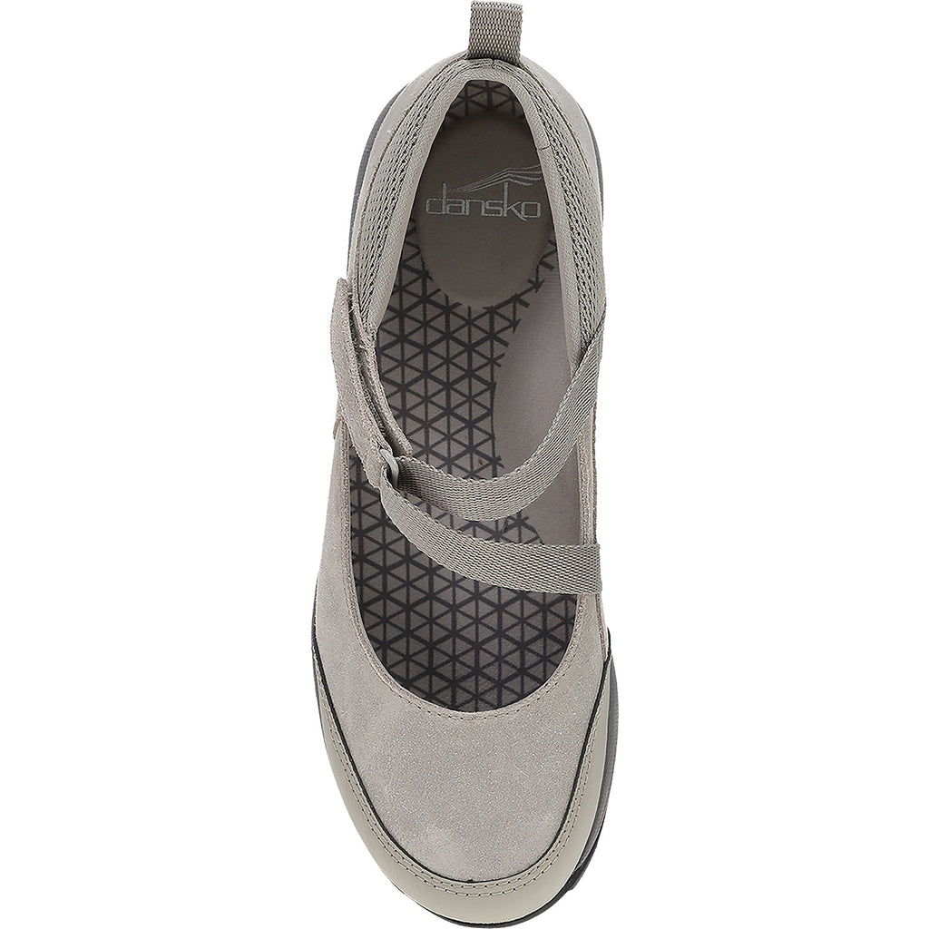 Dansko Primrose Women's Sporty Mary Jane Taupe Burnished Suede