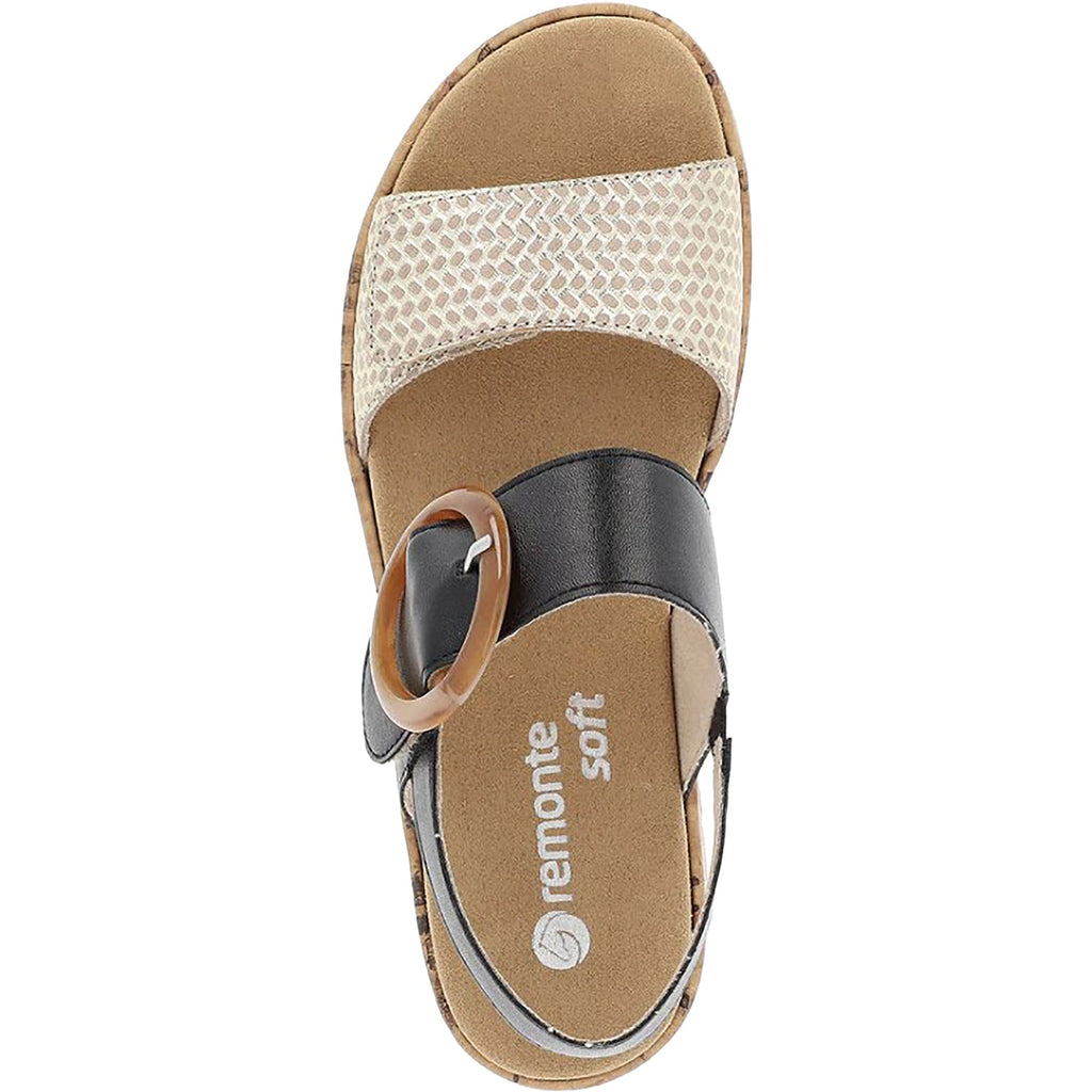 Remonte R6853-02 Jocelyn 53 Women's Sandals Beige/Gold/Schwarz