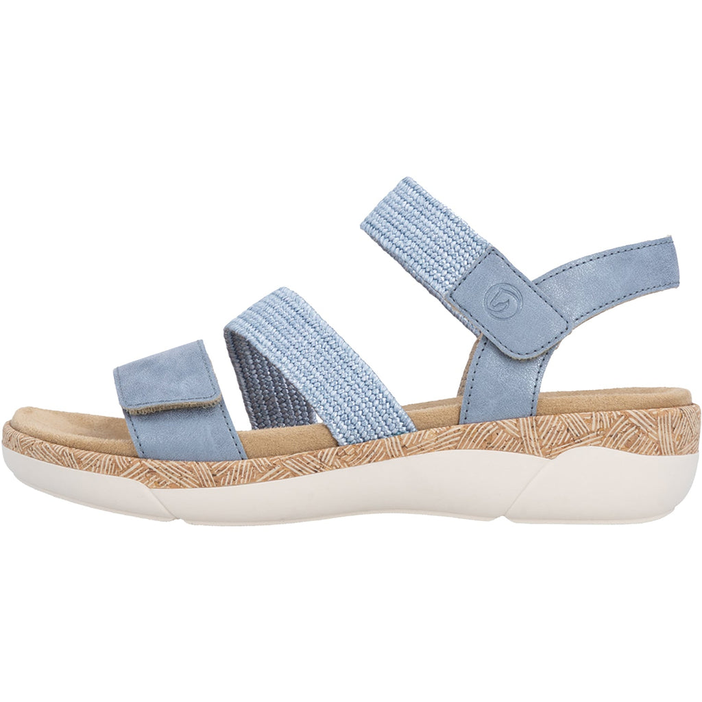 Remonte R6861-12 Jocelyn 61 Women's Sandals Blue Woven Stretch