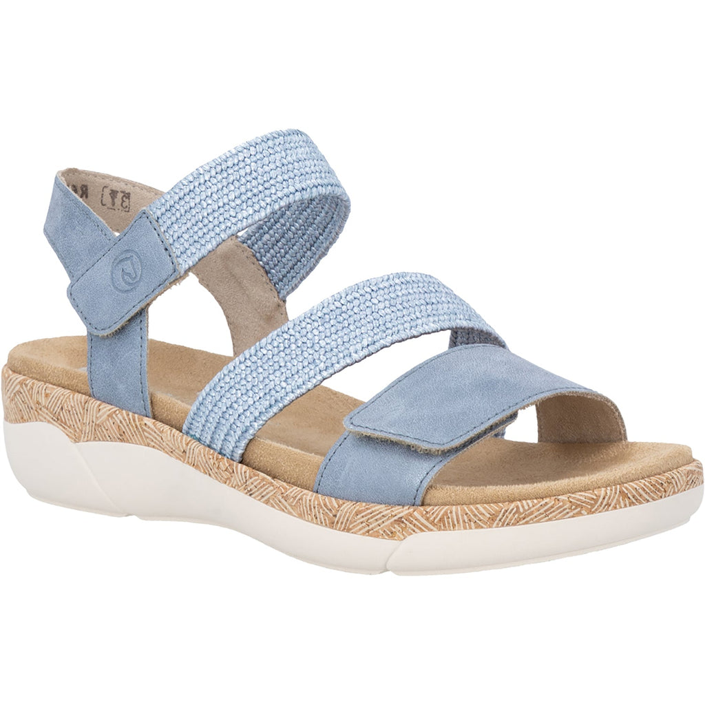 Remonte R6861-12 Jocelyn 61 Women's Sandals Blue Woven Stretch