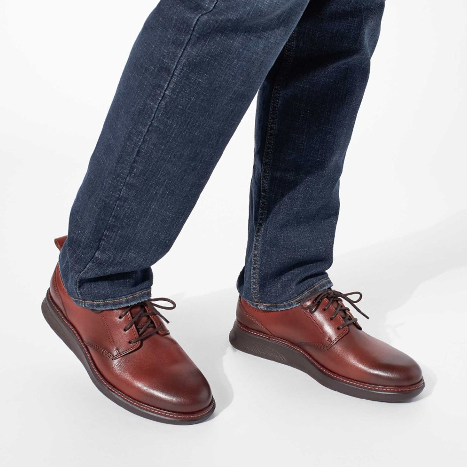 Samuel Hubbard Rafael Lace-Up Men's Lace Up Shoes Cognac Leather