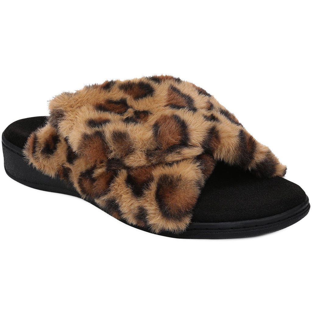 Vionic Relax II Women's Open Back Slippers Brown Multi