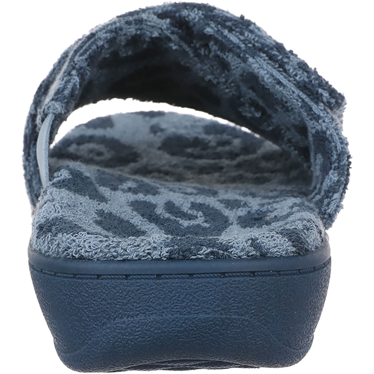 Vionic Relax Women's Open Back Slippers Blue Multi Leopard Terry