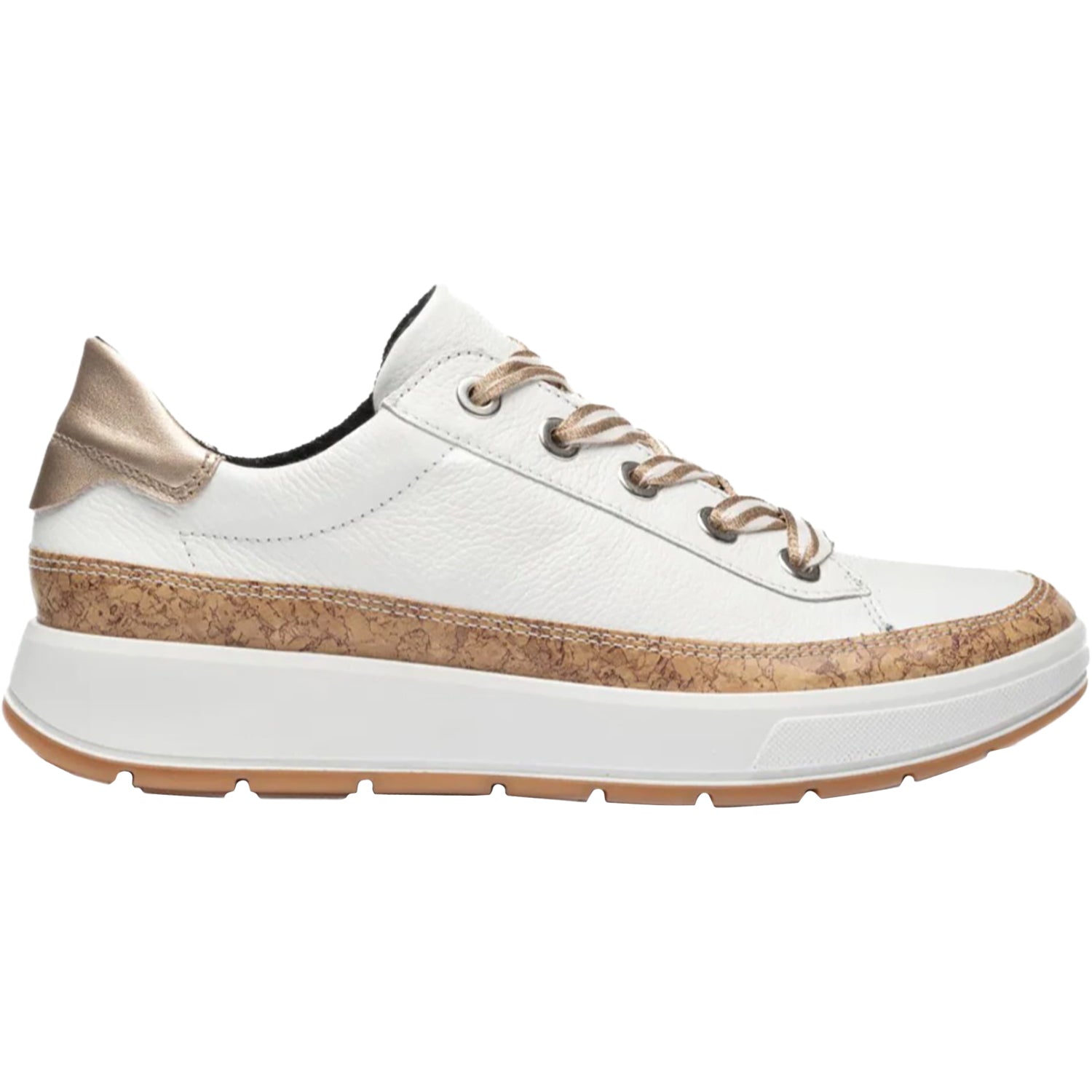 Ara Rem Women's Sporty Lace Up Shoes Natural/White/Sand