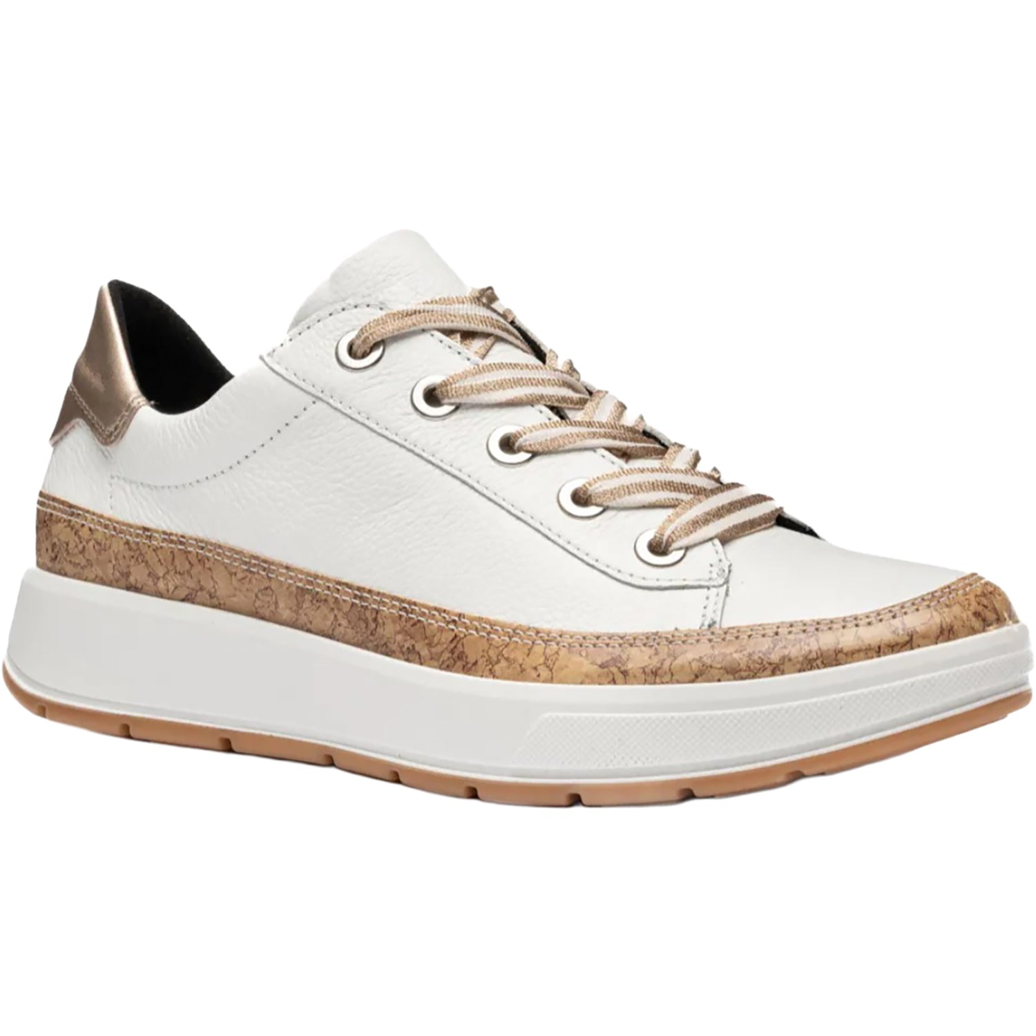 Ara Rem Women's Sporty Lace Up Shoes Natural/White/Sand