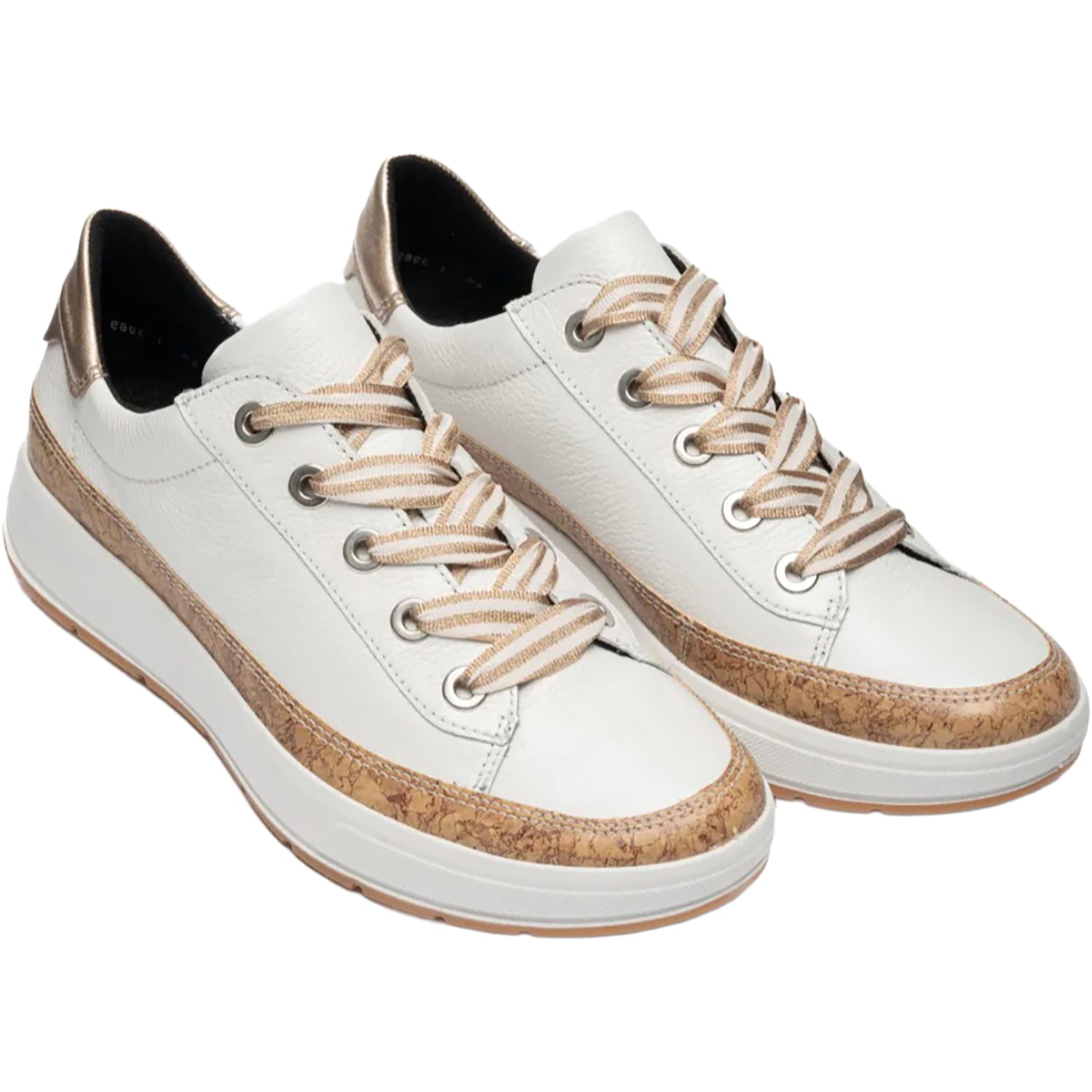 Ara Rem Women's Sporty Lace Up Shoes Natural/White/Sand