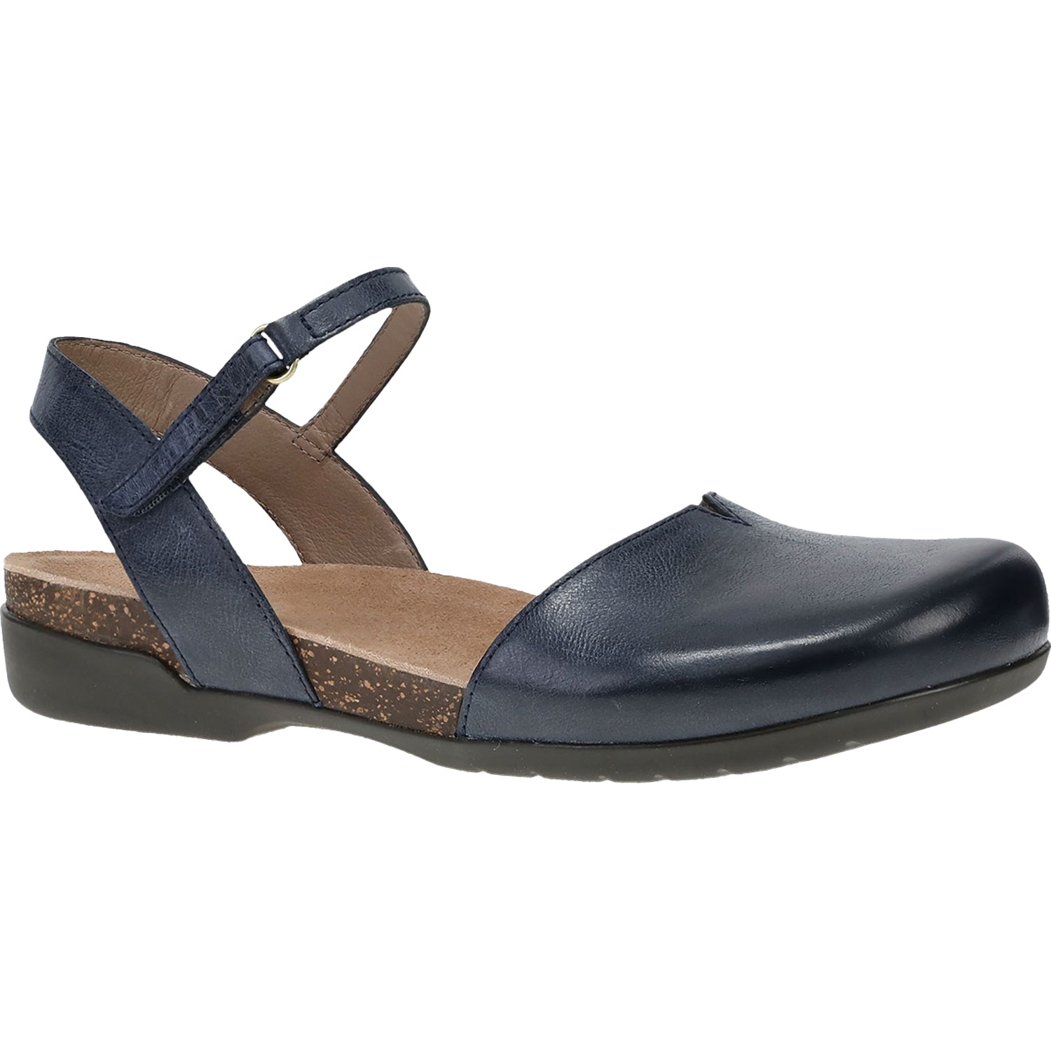 Dansko Rowan Women's Mary Janes Navy Waxy Burnished