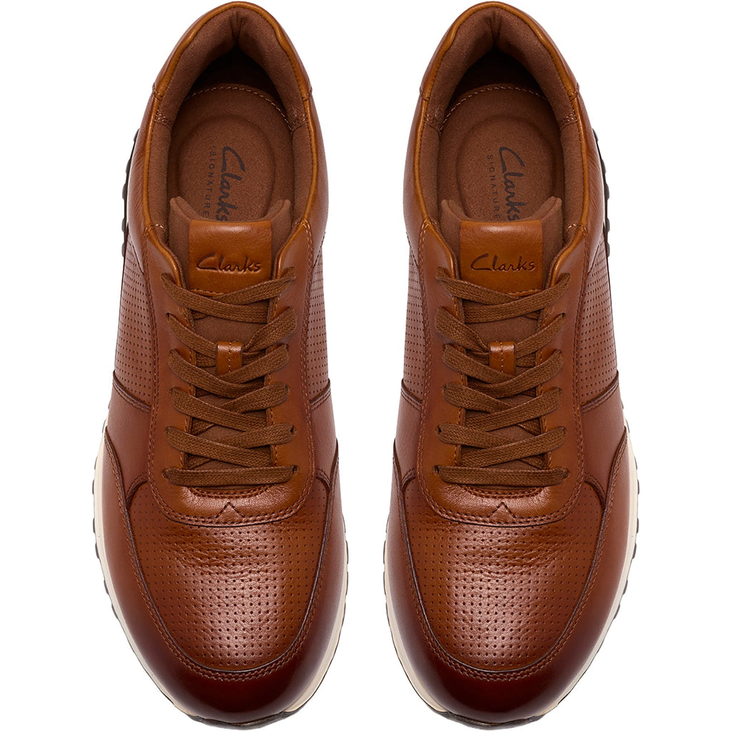 Clarks Radwell Tie Men's Casual Shoes Tan Leather