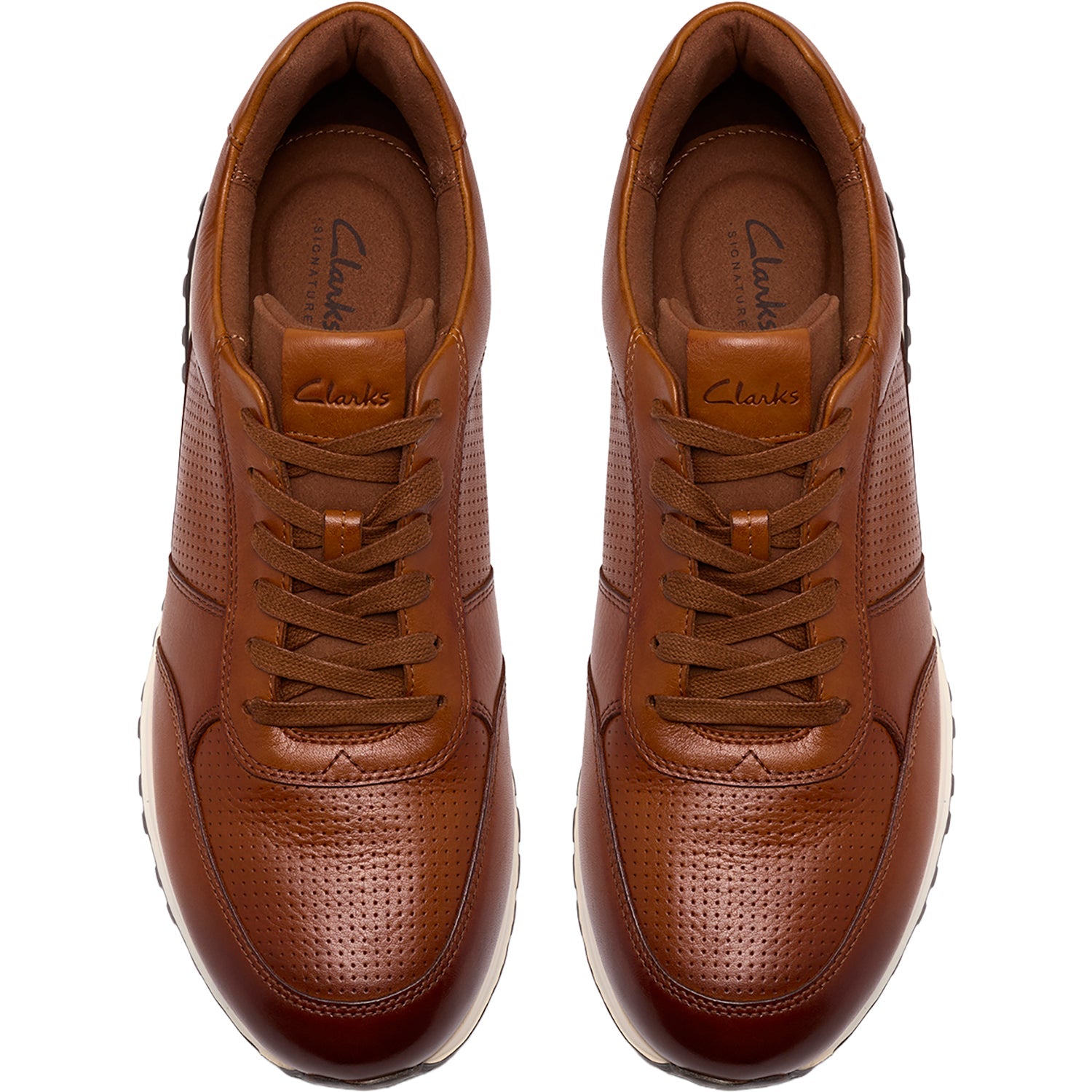 Clarks Radwell Tie Men's Casual Shoes Tan Leather