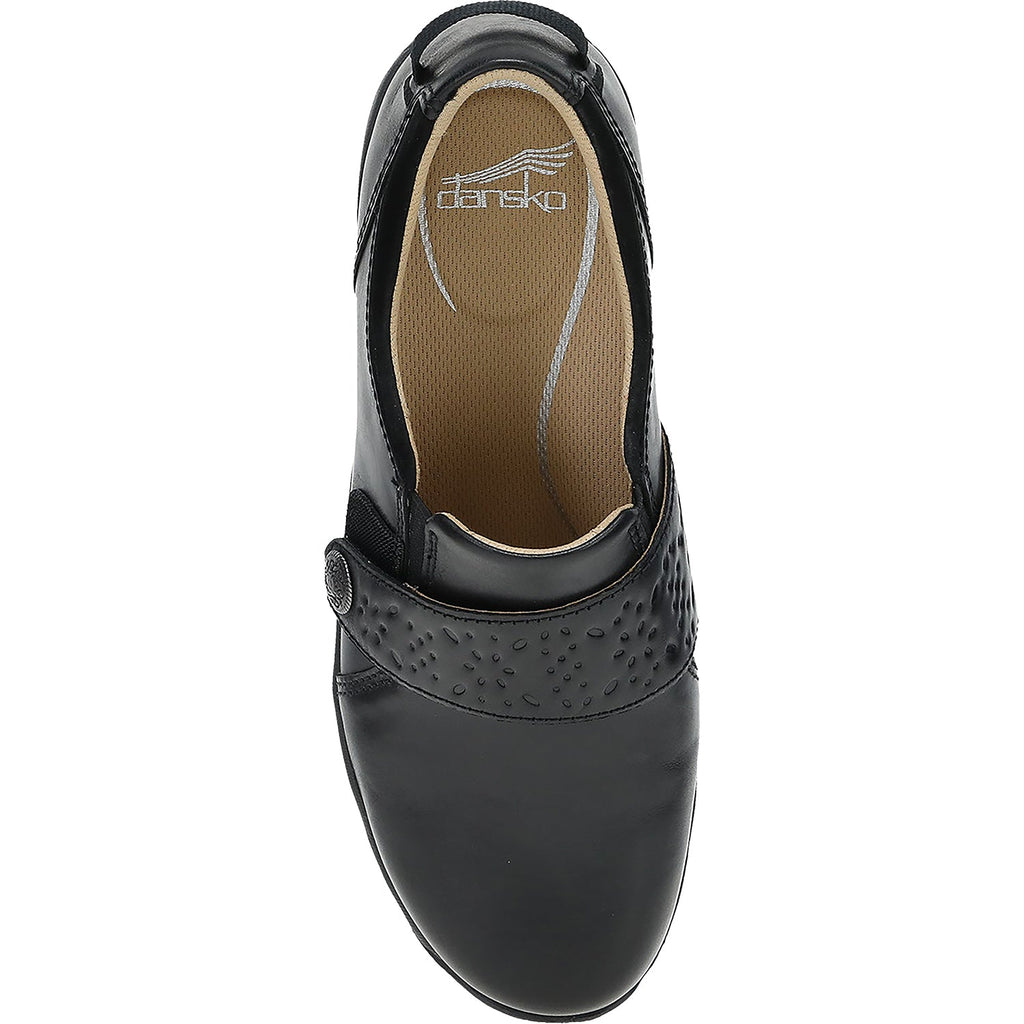 Dansko Sallie Women's Shoes Black Waxy Burnished